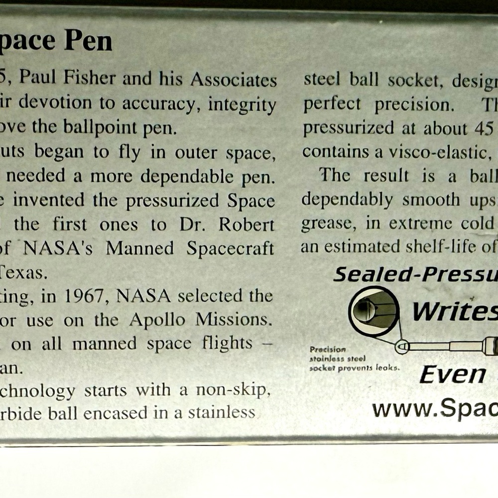 Space Pen with Clip & Case by Fisher - Picture 3 of 8